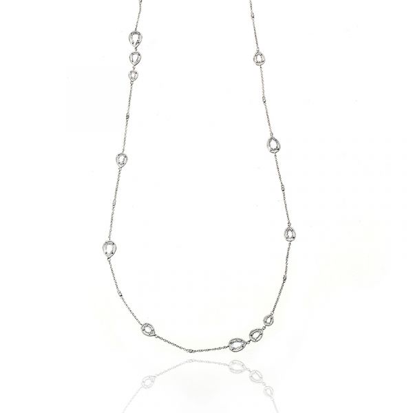 36cm Clear CZ RP Long Necklace 36cm Clear CZ RP Long Necklace