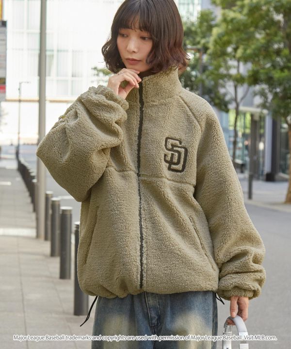 日本限定 MLB 雙面穿尼龍x羊羔絨夾克 道奇/洋基/教士 Kueindyis,KNS日本選物,MLB,道奇,洋基,道奇,教士,帽踢,夾克,外套