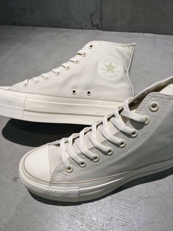 Converse All Star Ⓡ LIFTED HI 奶油白厚底高筒帆布鞋 Kueindyis,KNS日本選物,Converse Japan,Converse, Converse All Star ®,Converse ALL STAR Ⓡ LIFTED HI,日本代購