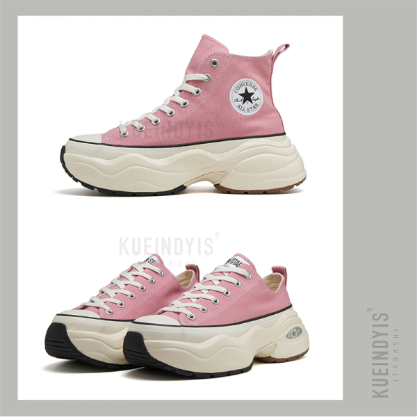 Converse All Star Ⓡ 輕量復古厚底高筒帆布鞋 草莓奶昔 Kueindyis,KNS日本選物,Converse Japan,Converse,Converse All Star ®,日本代購,日本Converse,Converse All Star Ⓡ  SURGETRAINER OX