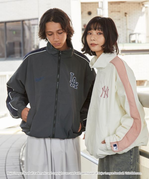 日本MLB 復古尼龍刺繡夾克 道奇/洋基/教士 Kueindyis,KNS日本選物,MLB,道奇,洋基,道奇,教士,帽踢