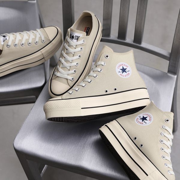 Converse All Star Ⓡ 沙棕厚底帆布鞋 低筒/高筒 Kueindyis,KNS日本選物,Converse Japan,Converse, Converse All Star ®,Converse ALL STAR Ⓡ LIFTED HI,日本代購