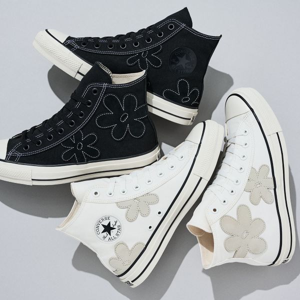 Converse All Star 麂皮小花拼接 高筒 Kueindyis,KNS日本選物,Converse Japan,Converse, Converse ALL STAR ® SUEDEFLOWER HI