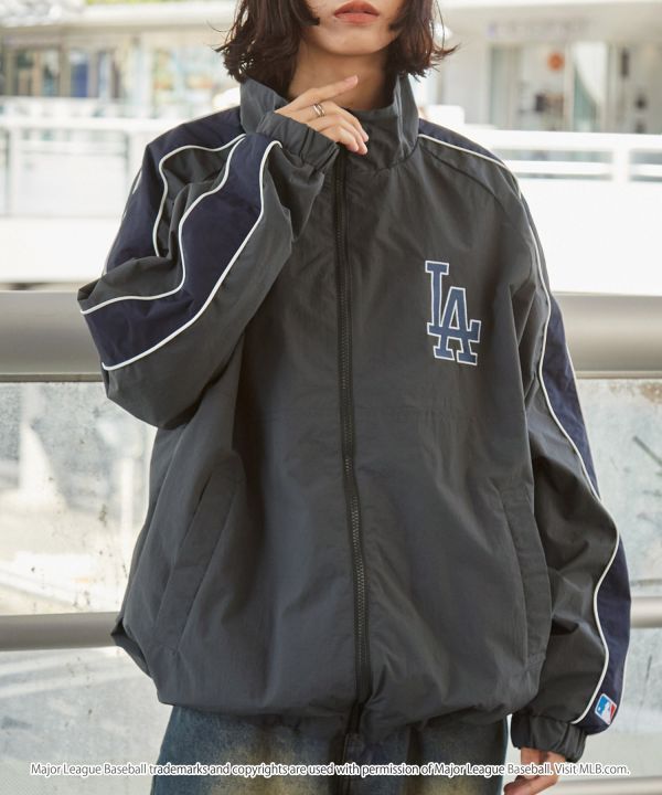 日本MLB 復古尼龍刺繡夾克 道奇/洋基/教士 Kueindyis,KNS日本選物,MLB,道奇,洋基,道奇,教士,帽踢