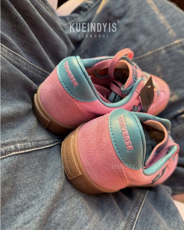 Converse ROADCLASSIC 麂皮帆布拼接德訓鞋 粉藍/黑 Kueindyis,KNS日本選物,Converse Japan,Converse ROADCLASSIC SK OX,滑板鞋,日本球鞋代購