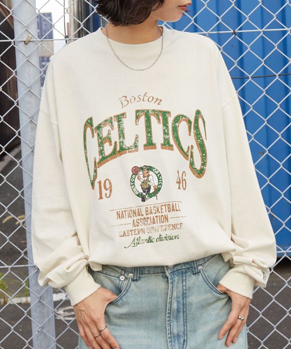 日本限定 NBA 復古大logo寬鬆衛衣 湖人/賽爾提克/勇士 Kueindyis,KNS日本選物,Converse,復古,上衣,日本代購,NBA