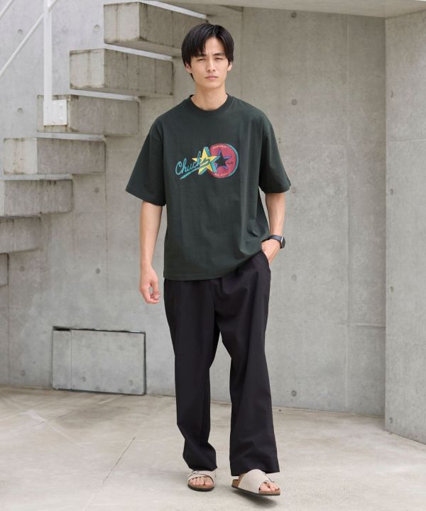 日本Converse 復古搖滾印花純棉短T Kueindyis,KNS日本選物,Converse,復古,上衣,日本代購