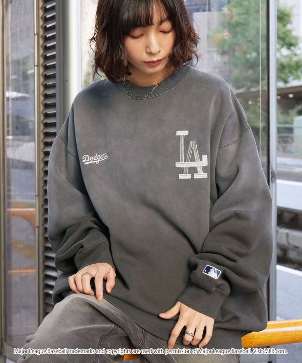 日本限定 MLB 復古漸層內刷毛衛衣 道奇/洋基/教士 Kueindyis,KNS日本選物,MLB,道奇,洋基,道奇,教士,帽踢