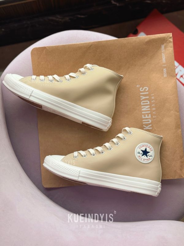 Converse All Star 輕量防水雨鞋 奶茶 Kueindyis,KNS日本選物,Converse Japan,Converse Converse All Star Light WR SL HI,防水雨靴,高筒鞋,Converse All Star,防水雨鞋,beige