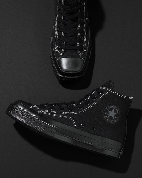 onverse All Star 全黑復古方頭帆布鞋 Kueindyis,KNS日本選物,Converse Japan,onverse All Star Squaretoe HI,日本代購,converse 日本代購