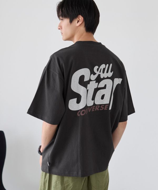 日本Converse 復古大印花純棉短T Kueindyis,KNS日本選物,Converse,復古,上衣,日本代購