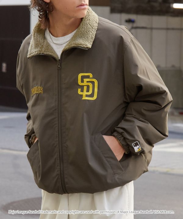 日本限定 MLB 雙面穿尼龍x羊羔絨夾克 道奇/洋基/教士 Kueindyis,KNS日本選物,MLB,道奇,洋基,道奇,教士,帽踢,夾克,外套