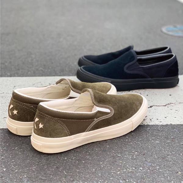 現貨 Converse Slip-On 抹茶綠麂皮懶人鞋 27cm Kueindyis,KNS日本選物,Converse Japan,Converse Converse Skateboarding, Converse CS SLIP-ON SK, 懶人鞋,滑板鞋