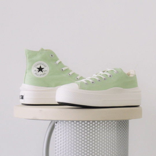 Converse All Star Light 輕量波浪厚底帆布鞋 薄荷綠 高筒/低筒 Kueindyis,KNS日本選物,Converse Japan,Converse,Converse All Star Light PLTS II OX,Converse All Star Light PLTS II HI