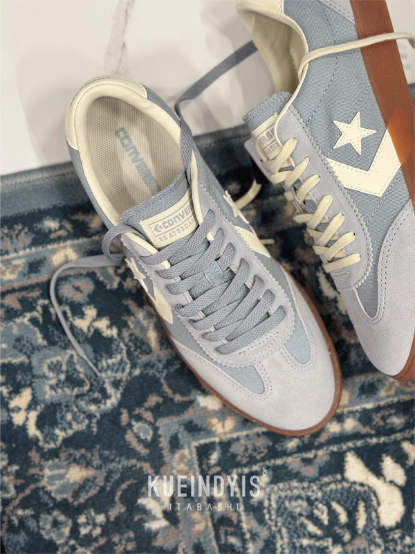 Converse ROADCLASSIC 麂皮帆布拼接德訓鞋 土耳其藍/夜幕藍 Kueindyis,KNS日本選物,Converse Japan,Converse ROADCLASSIC SK OX,滑板鞋,日本球鞋代購