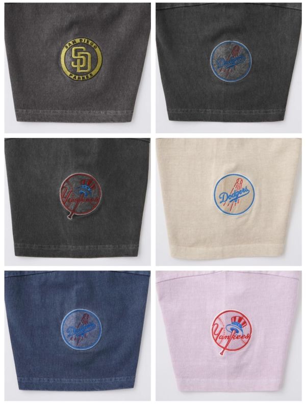 日本 MLB 復古刷舊刺繡寬鬆上衣 6色 Kueindyis,KNS日本選物,Converse,復古,上衣,日本代購,MLB