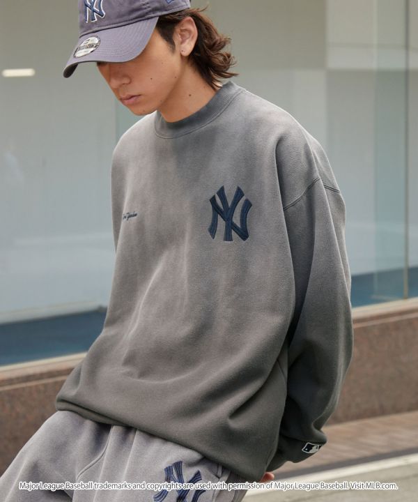 日本限定 MLB 復古漸層內刷毛衛衣 道奇/洋基/教士 Kueindyis,KNS日本選物,MLB,道奇,洋基,道奇,教士,帽踢