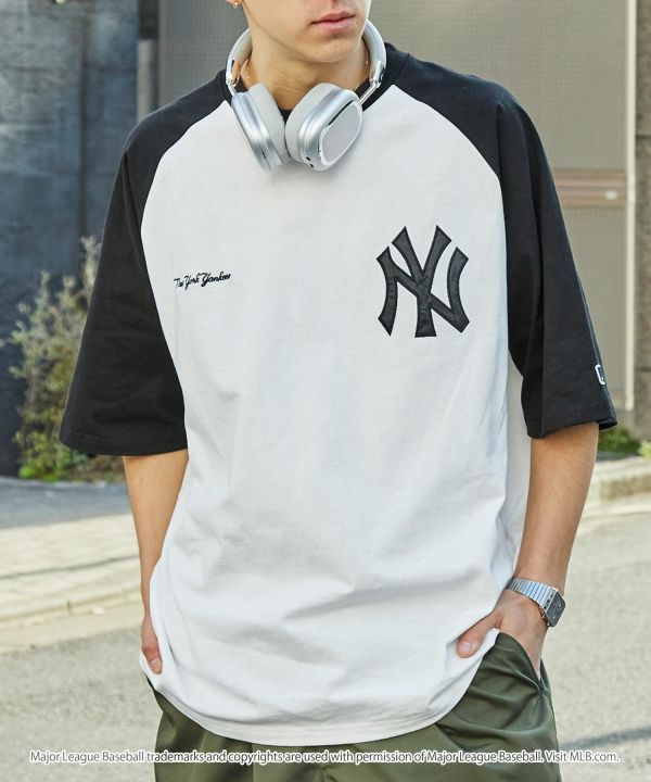 日本MLB 緞面刺繡寬鬆純棉短T 道奇/洋基/教士 Kueindyis,KNS日本選物,MLB,道奇,洋基,道奇,教士,帽踢