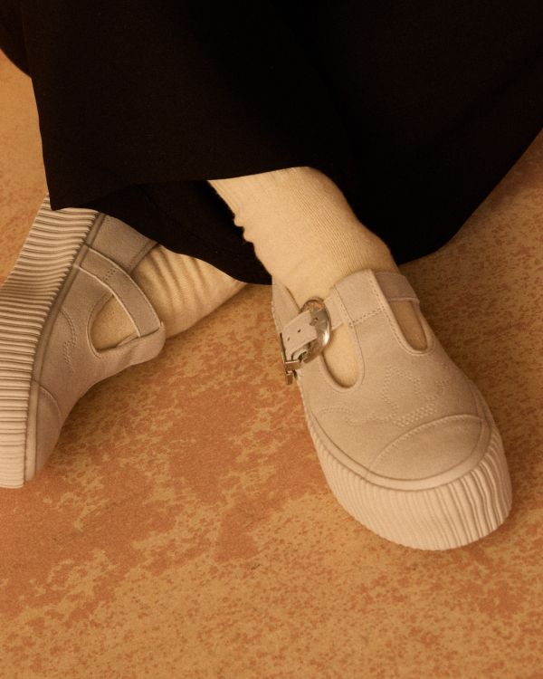 日本Converse All Star 麂皮厚底瑪莉珍 Kueindyis,KNS日本選物,Converse Japan,日本代購,日本Converse,Converse All Star LIFTED RIBTAPE T-STRP WT OX