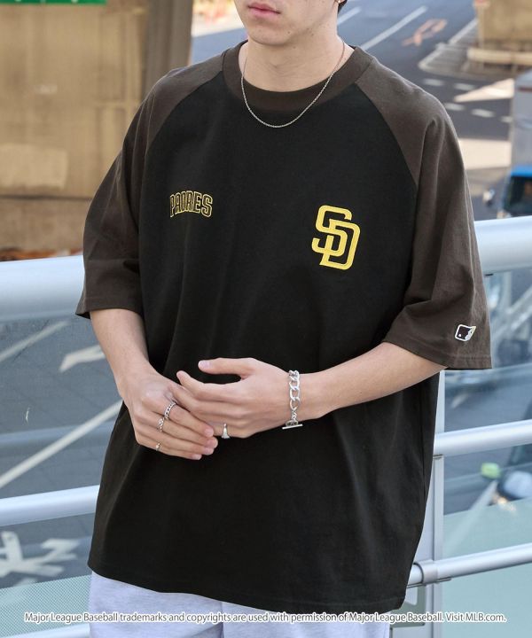 日本MLB 緞面刺繡寬鬆純棉短T 道奇/洋基/教士 Kueindyis,KNS日本選物,MLB,道奇,洋基,道奇,教士,帽踢