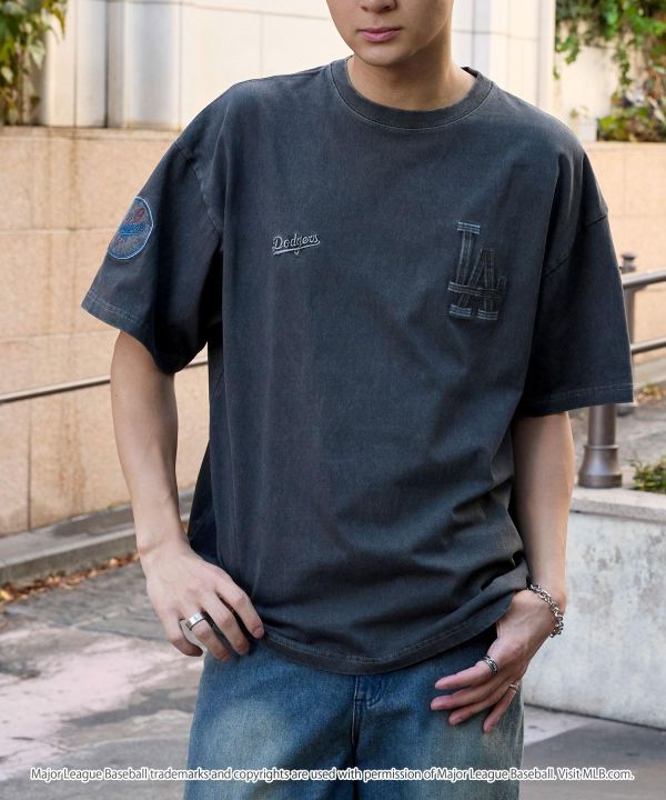 日本 MLB 復古刷舊刺繡寬鬆上衣 6色 Kueindyis,KNS日本選物,Converse,復古,上衣,日本代購,MLB