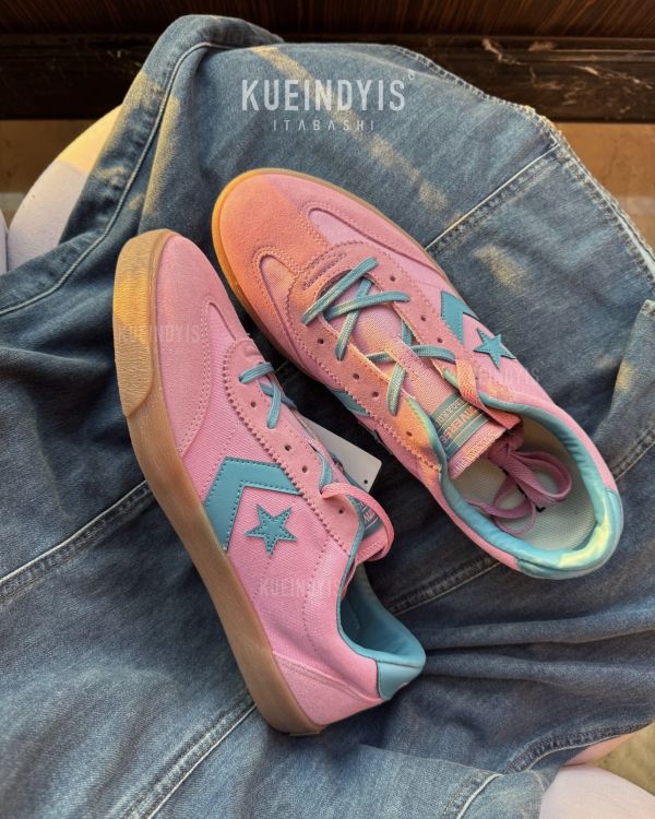 Converse ROADCLASSIC 麂皮帆布拼接德訓鞋 粉藍/黑 Kueindyis,KNS日本選物,Converse Japan,Converse ROADCLASSIC SK OX,滑板鞋,日本球鞋代購