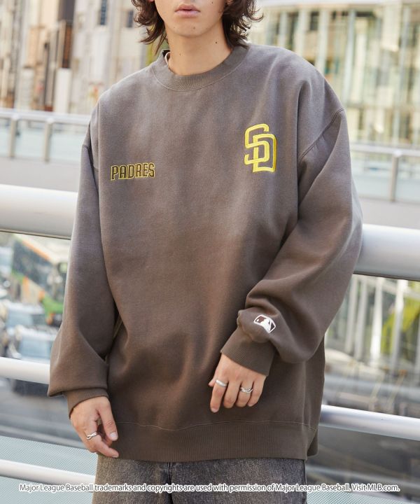 日本限定 MLB 復古漸層內刷毛衛衣 道奇/洋基/教士 Kueindyis,KNS日本選物,MLB,道奇,洋基,道奇,教士,帽踢