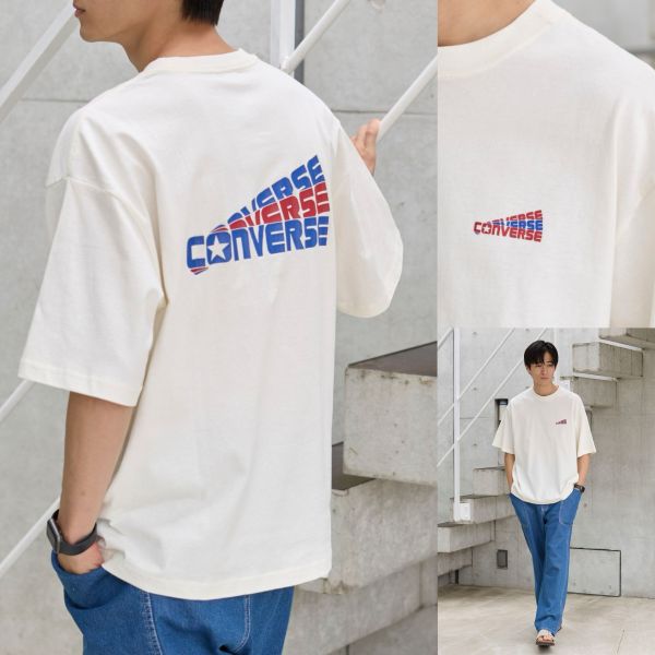 日本Converse 大印花純棉短T Kueindyis,KNS日本選物,Converse,復古,上衣,日本代購