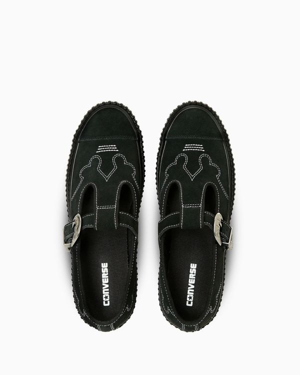 日本Converse All Star 麂皮厚底瑪莉珍 Kueindyis,KNS日本選物,Converse Japan,日本代購,日本Converse,Converse All Star LIFTED RIBTAPE T-STRP WT OX