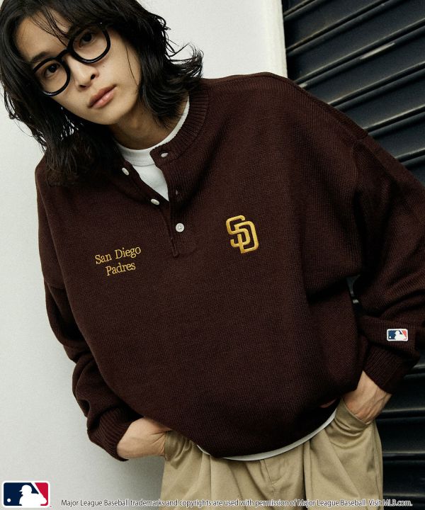 日本MLB 亨利領針織衫 道奇/洋基/教士 Kueindyis,KNS日本選物,MLB,道奇,洋基,道奇,教士,帽踢