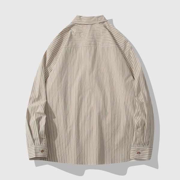 日系復古條紋長袖襯衫 長袖襯衫
經典顏色
四季襯衫
春夏襯衫