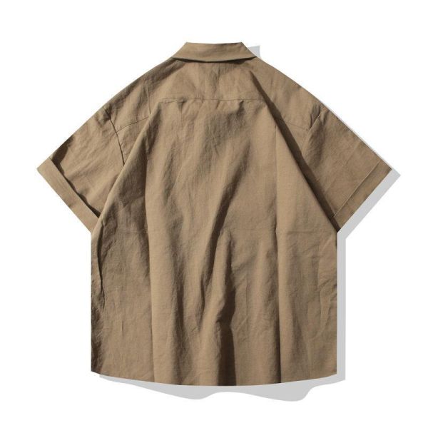 【預購】夏季亞麻質感純色短袖襯衫 短袖襯衫
經典顏色
春夏襯衫
假兩件式