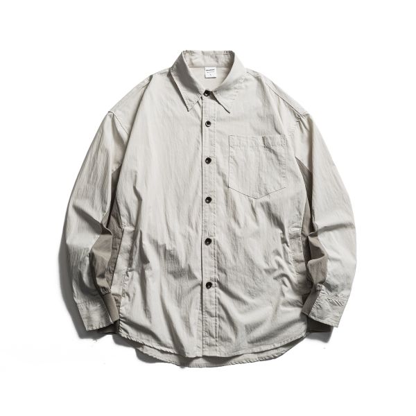 【預購】戶外風拼接工裝襯衫外套 長袖襯衫,四季襯衫.春季襯衫,襯衫外套,戶外襯衫