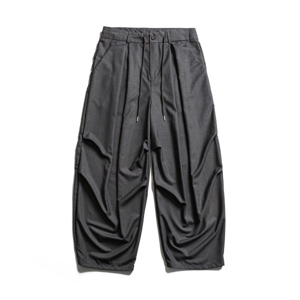 【預購】抗皺垂墜闊腿休閒長褲 休閒長褲,闊褲,彎刀褲,休閒西裝褲