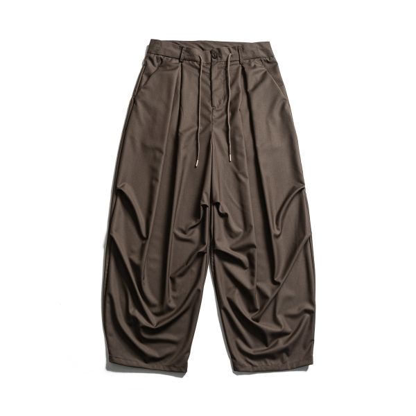 【預購】抗皺垂墜闊腿休閒長褲 休閒長褲,闊褲,彎刀褲,休閒西裝褲