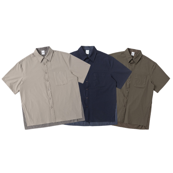 【預購】涼感冰絲假兩件短袖襯衫 短袖襯衫
經典顏色
春夏襯衫
假兩件式