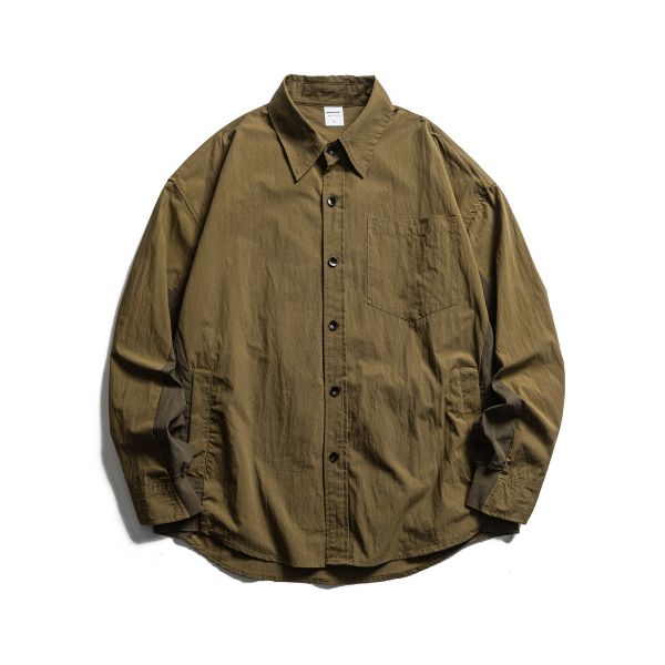 【預購】戶外風拼接工裝襯衫外套 長袖襯衫,四季襯衫.春季襯衫,襯衫外套,戶外襯衫