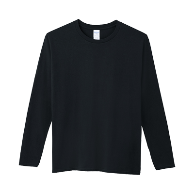 圓領柔棉長袖T恤 