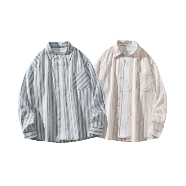 【預購】輕薄淺色條紋純棉長袖襯衫 長袖襯衫
經典顏色
四季襯衫
春夏襯衫