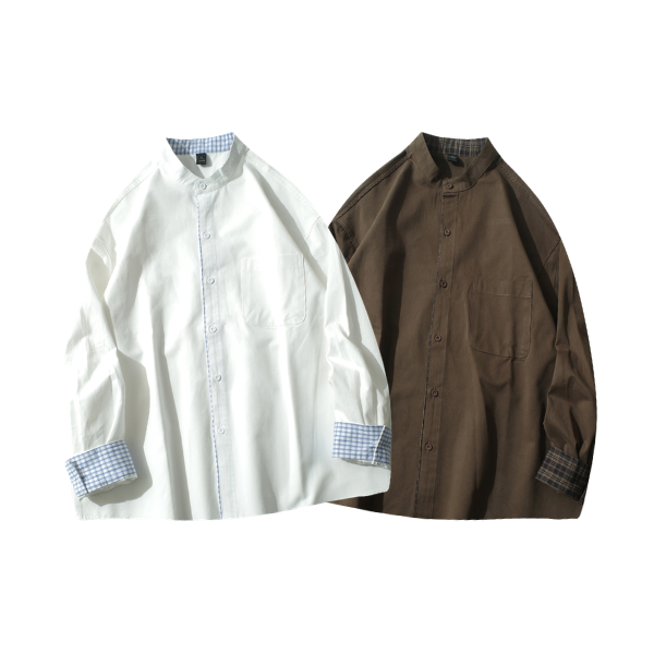 【預購】日系清爽立領純棉長袖襯衫 長袖襯衫
經典顏色
四季襯衫
春夏襯衫