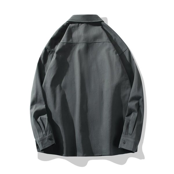 日系復古微工裝純色襯衫(灰色) 長袖襯衫
經典顏色
工裝
復古