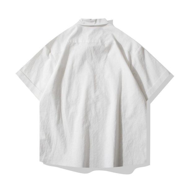 【預購】夏季亞麻質感純色短袖襯衫 短袖襯衫
經典顏色
春夏襯衫
假兩件式