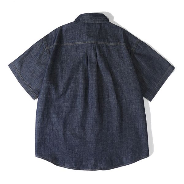 【預購】輕薄丹寧工裝短袖襯衫 短袖襯衫
經典顏色
夏季襯衫