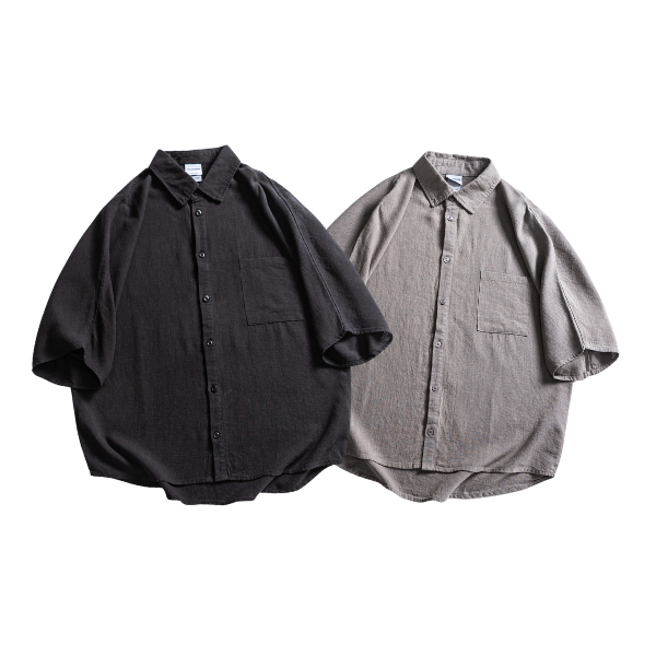 寬版落肩亞麻五分袖襯衫 短袖襯衫
經典顏色
四季襯衫
春夏襯衫