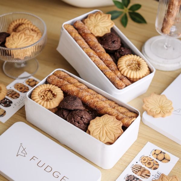 FUDGE特選鐵盒餅乾 丹麥棒