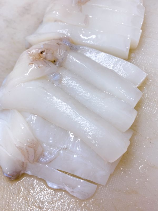 切塊軟絲、花枝 