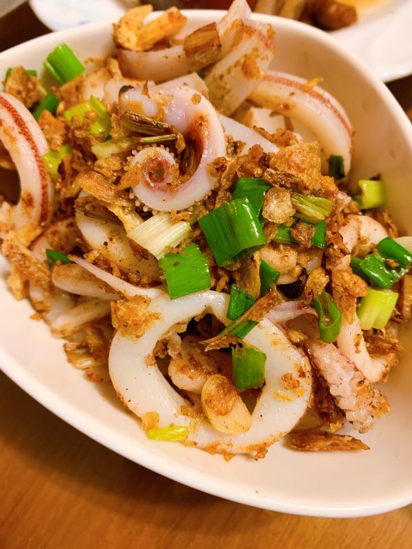 切塊軟絲、花枝 