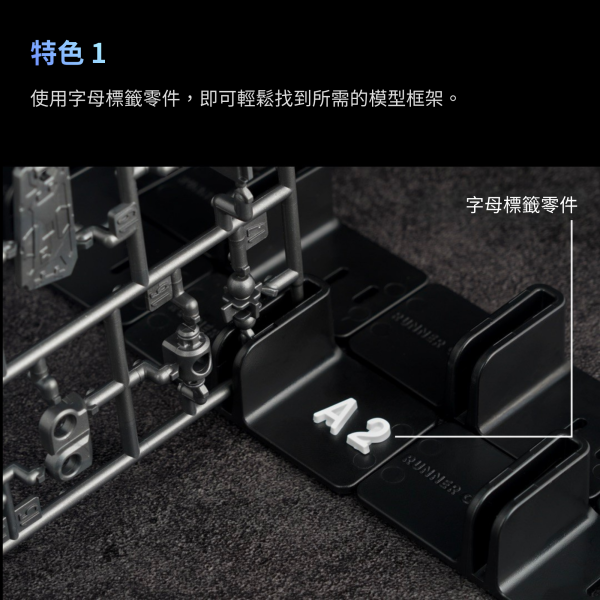 RUNNER CLIP 模型板件收納系列 GUNPRIMER,RUNNER CLIP,模型板件收納,模型收納夾,模型整理工具,模型板件整理,模型組裝,鋼彈工具,塑膠模型,GK模型,Runner Clip Starter Kit,Runner Clip Add-on Kit,模型工作區,模型玩家必備