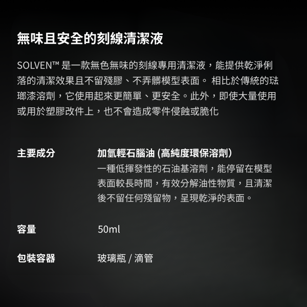SOLVEN安全無臭滲線去除清潔套組 GUNPRIMER,SOLVEN,SOLVEN Bundle Set,模型滲線去除,模型清潔,模型保養,鋼彈工具,滲線修正,滲線清潔液,模型棉棒,模型清潔棉片,塑膠模型保養,GK模型保養,模型玩家必備