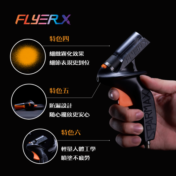 FlyerX 噴槍 小型空壓機, 空壓機, 空氣壓縮機, Sparmax, Iwata, Wave, Gunze, Harder, 漢莎, 仙盈, 噴筆, 噴槍, 壓縮機, 空壓機, 噴筆藝術, 無油式, 模型, 公仔, 玩具,MAX-3,0.3mm